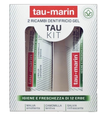 TAU MARIN DENTIFRICIO RINFRESCANTE RICARICA TAU KIT 2X20ML - Farmacia Del Monaco