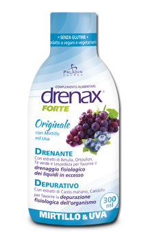 DRENAX FORTE ORIGINALE CON MIRTILLO E UVA 300 ML - Farmacia Del Monaco