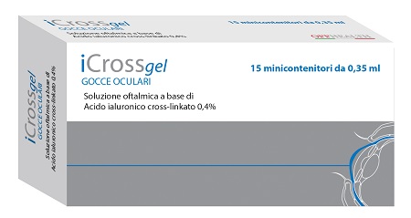 ICROSS GEL GOCCE OCULARI ACIDO IALURONICO CROSS-LINKATO 0,4% 15 MONODOSE DA 0,35 ML - Farmacia Del Monaco