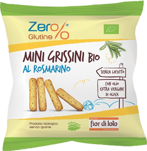 MINI GRISSINI AL ROSMARINO BIO MONOPORZIONE 30 G - Farmacia Del Monaco