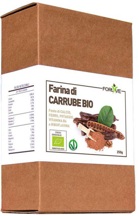 FARINA DI CARRUBE BIO 250 G - Farmacia Del Monaco