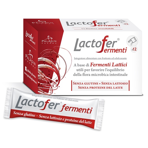 LACTOFER FERMENTI 12 BUSTINE OROSOLUBILI - Farmacia Del Monaco