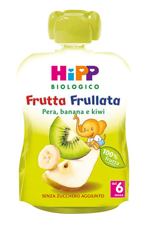 HIPP BIO FRUTTA FRULLATA PERA BANANA KIWI 90 G - Farmacia Del Monaco