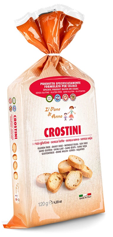 IL PANE DI ANNA CROSTINI SENZA LATTE 120 G - Farmacia Del Monaco