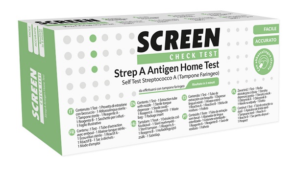 STREP A ANTIGEN HOME TEST DETERMINAZIONE QUALITATIVA ANTIGENI STREPTOCOCCO A DA TAMPONE FARINGEO 2 PEZZI - Farmacia Del Monaco