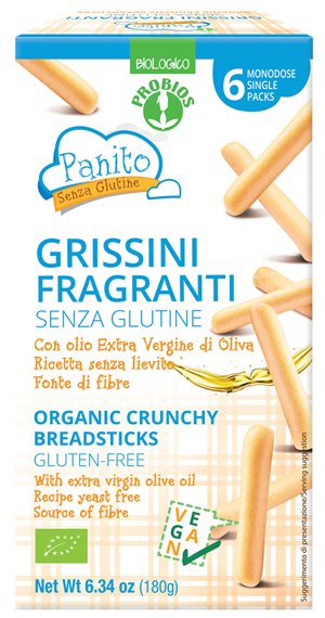 PANITO GRISSINI FRAGRANTI SENZA GLUTINE 180 G - Farmacia Del Monaco