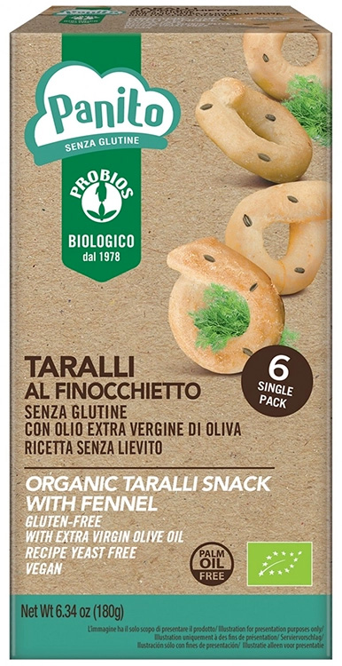 PANITO TARALLI AL FINOCCHIETTO 180 G - Farmacia Del Monaco