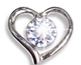 ORECCHINI STERILI BJT940 HEART W/CRYSTAL - Farmacia Del Monaco