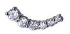 ORECCHINI STERILI BJT949 EAR-CUFF 6 CRYSTAL - Farmacia Del Monaco