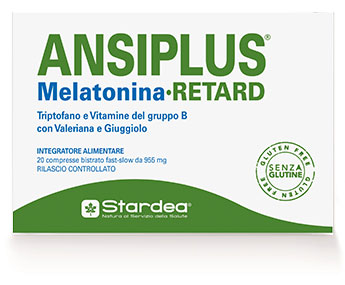 ANSIPLUS RETARD MELATONINA 20 COMPRESSE BISTRATO FAST SLOW 955 MG - Farmacia Del Monaco