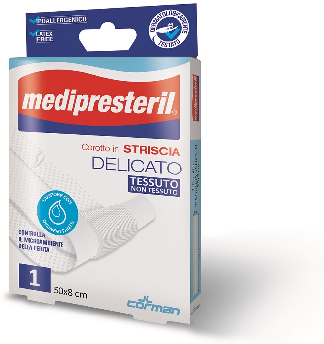 CEROTTO IN STRISCIA MEDIPRESTERIL FLESSIBILE 50X8CM - Farmacia Del Monaco