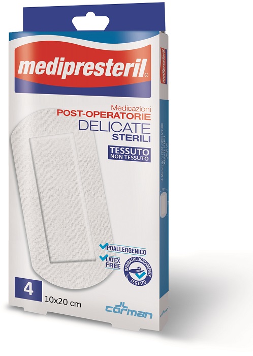 MEDICAZIONE POST OPERATORIA MEDIPRESTERIL DELICATA TNT 10X20CM 5 PEZZI - Farmacia Del Monaco