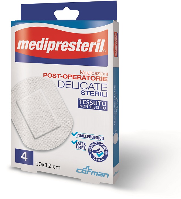 MEDICAZIONE POST OPERATORIA MEDIPRESTERIL DELICATA TNT 10X12CM 5 PEZZI - Farmacia Del Monaco