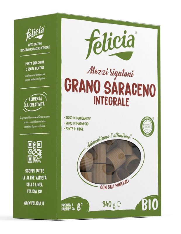 FELICIA BIO SARACENO MEZZI RIGATONI 340 G - Farmacia Del Monaco