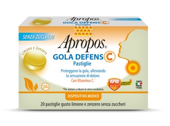 APROPOS GOLA DEFENS C LIMONE/ZENZERO 20 PASTIGLIE - Farmacia Del Monaco