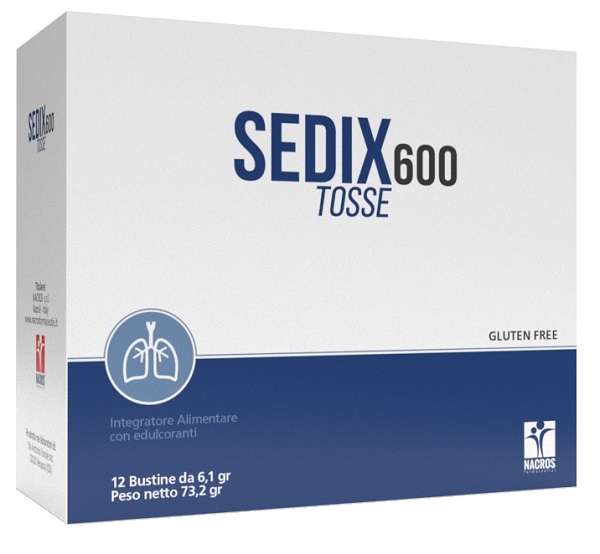SEDIX 600 TOSSE 12 BUSTINE DA 6,1 G - Farmacia Del Monaco
