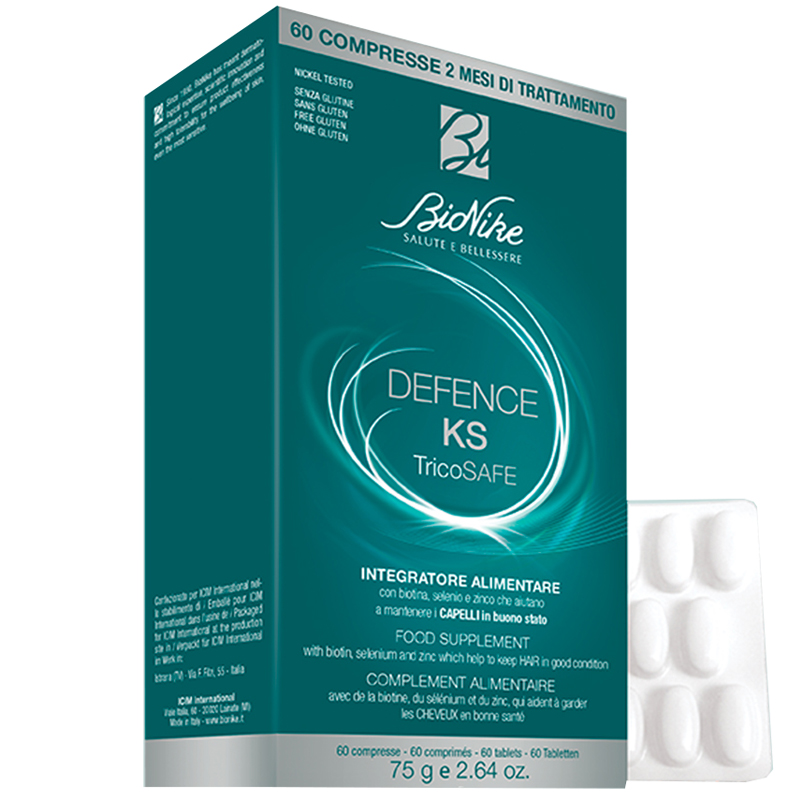DEFENCE KS TRICOSAFE 60 COMPRESSE - Farmacia Del Monaco