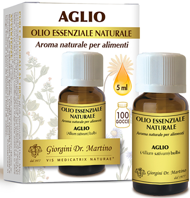 AGLIO OLIO ESSENZIALE NATURALE 5 ML - Farmacia Del Monaco