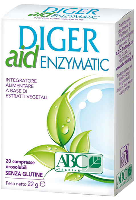 DIGER AID ENZYMATIC 20 COMPRESSE - Farmacia Del Monaco