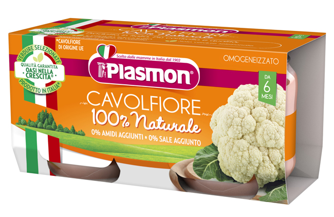 PLASMON OMOGENEIZZATO CAVOLFIORE 2 X 80 G - Farmacia Del Monaco