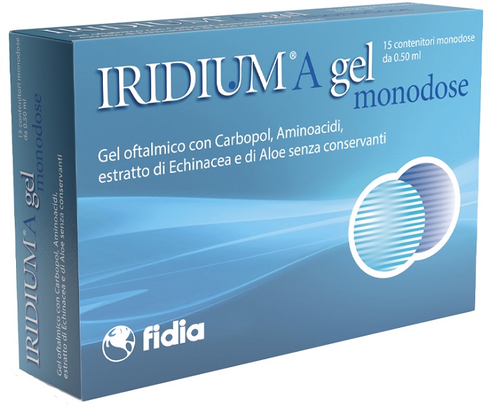 IRIDIUM A GEL OFTALMICO MONODOSE 15 CONTENITORI DA 0,50 ML - Farmacia Del Monaco