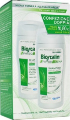 BIOSCALIN PHYSIOGENINA SHAMPOO FORTIFICANTE RIVITALIZZANTE COFANETTO 2 FLACONI - Farmacia Del Monaco