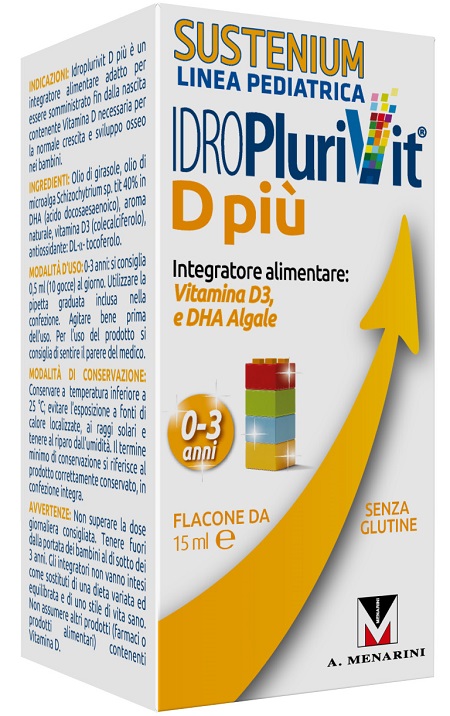 IDROPLURIVIT D+ SUSTENIUM 15 ML - Farmacia Del Monaco
