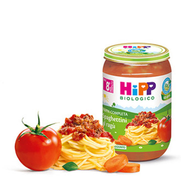 HIPP BIO SPAGHETTINI AL RAGU' 220 G - Farmacia Del Monaco