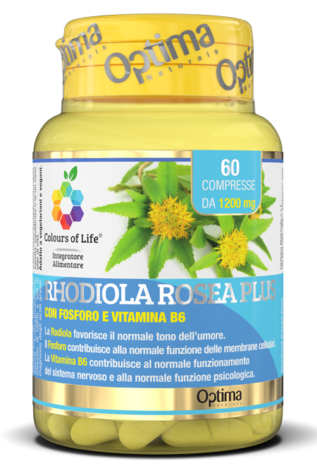 COLOURS OF LIFE RHODIOLA ROSEA PLUS 60 COMPRESSE 1200 MG - Farmacia Del Monaco