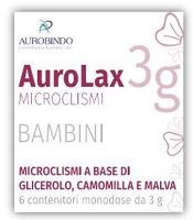 MICROCLISMI PER BAMBINI AUROLAX 6 CONTENITORI 3 G - Farmacia Del Monaco