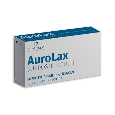 SUPPOSTE AUROLAX GLICEROLO 2500 MG 18 SUPPOSTE - Farmacia Del Monaco