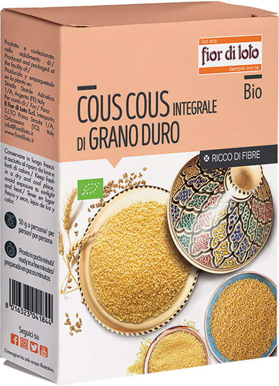 COUS COUS INTEGRALE GRANO DURO BIO 500 G - Farmacia Del Monaco