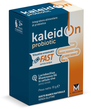 KALEIDON PROBIOTIC FAST BIANCO NATURALE 10 BUSTE OROSOLUBILI - Farmacia Del Monaco