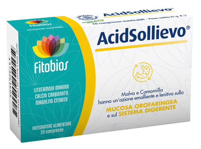 ACID SOLLIEVO 20 COMPRESSE - Farmacia Del Monaco