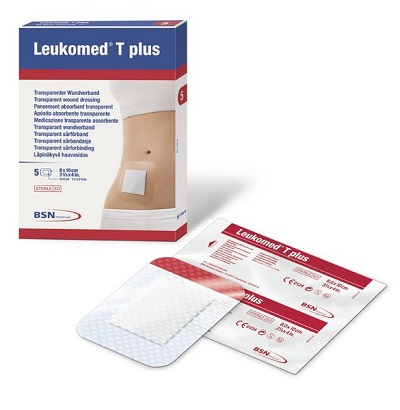MEDICAZIONE POST-OPERATORIA LEUKOMED T PLUS TRASPARENTE IMPERMEABILE 8 X 10 CM - Farmacia Del Monaco