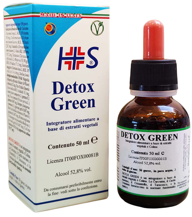 DETOX GREEN GOCCE 50 ML - Farmacia Del Monaco