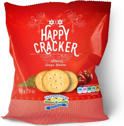 HAPPY FARM HAPPY CRACKERS GUSTO PIZZA 60 G - Farmacia Del Monaco