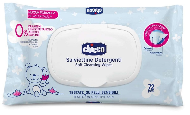 CHICCO COSMESI SALVIETTE 72 PEZZI PLAQ - Farmacia Del Monaco
