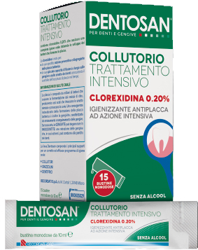 DENTOSAN COLLUTORIO MONODOSE INTENSIVO 0,20% 15 BUSTINE DA 10 ML - Farmacia Del Monaco