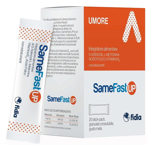 SAMEFAST UP 20 STICK PACK GRANULATO OROSOLUBILE GUSTO ANANAS - Farmacia Del Monaco