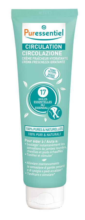 PURESSENTIEL CREMA CIRCOLAZIONE FRESCHEZZA IDRATANTE GAMBE EI STANCHI 100 ML - Farmacia Del Monaco