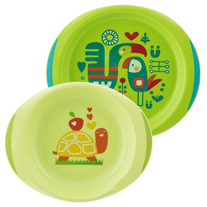 CHICCO PIATTO FONDO E PIANO 12 MESI+ AZZURRO/VERDE - Farmacia Del Monaco