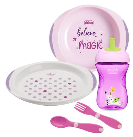 CHICCO SET PAPPA 12 MESI+ ROSA - Farmacia Del Monaco