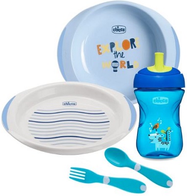 CHICCO SET PAPPA 12 MESI+ AZZURRO - Farmacia Del Monaco