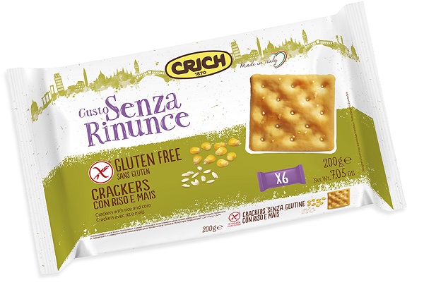GUSTO SENZA RINUNCE CRACKERS CON RISO E MAIS 6 CONFEZIONI 200 G - Farmacia Del Monaco