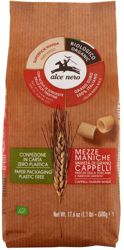 MEZZE MANICHE DI SEMOLA SENATORE CAPPELLI PARCHI TOSCANI BIO 500 G - Farmacia Del Monaco