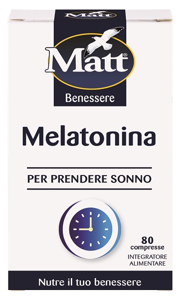 MATT BENESSERE MELATONINA 80 COMPRESSE - Farmacia Del Monaco