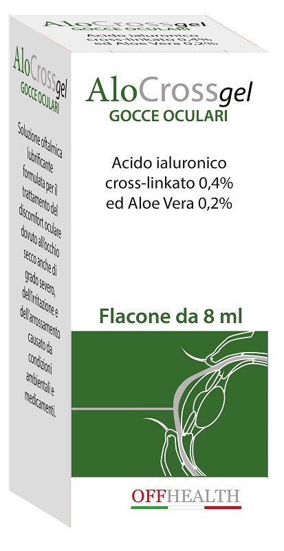 ALOCROSS GOCCE OCULARI ACIDO IALURONICO CROSS-LINKATO 0,2% E ALOE VERA 8 ML - Farmacia Del Monaco