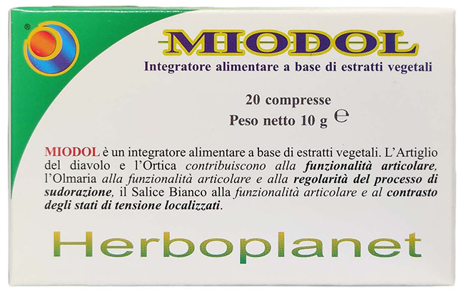 MIODOL 20 COMPRESSE BLISTER 10 G - Farmacia Del Monaco