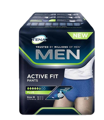 PULL UP UOMO TENA MEN PANTS ACTIVE FIT M 9 PEZZI - Farmacia Del Monaco